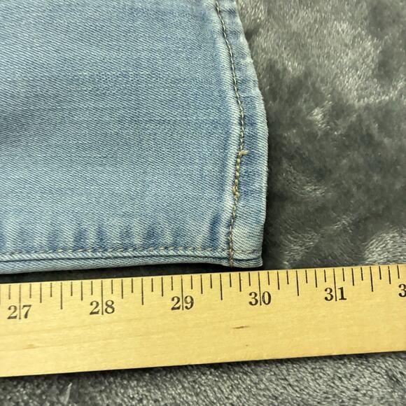 Pacsun Jeans Womens Jegging 27 Blue Light Wash Denim Bikercore Distressed Pants - Picture 12 of 13